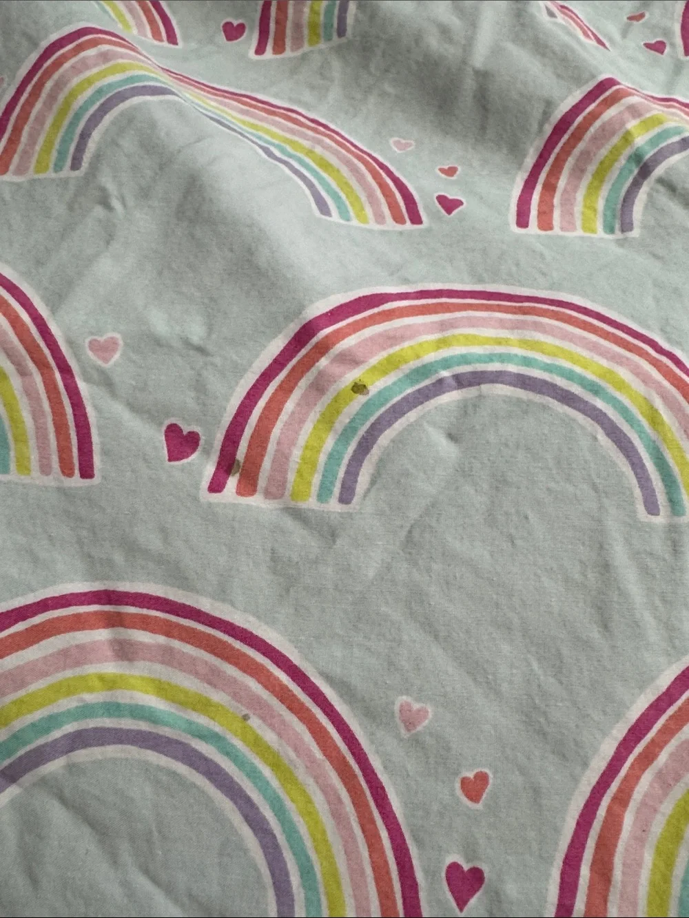 Pastel Rainbow Print kids TWIN SIZE duvet cover 56